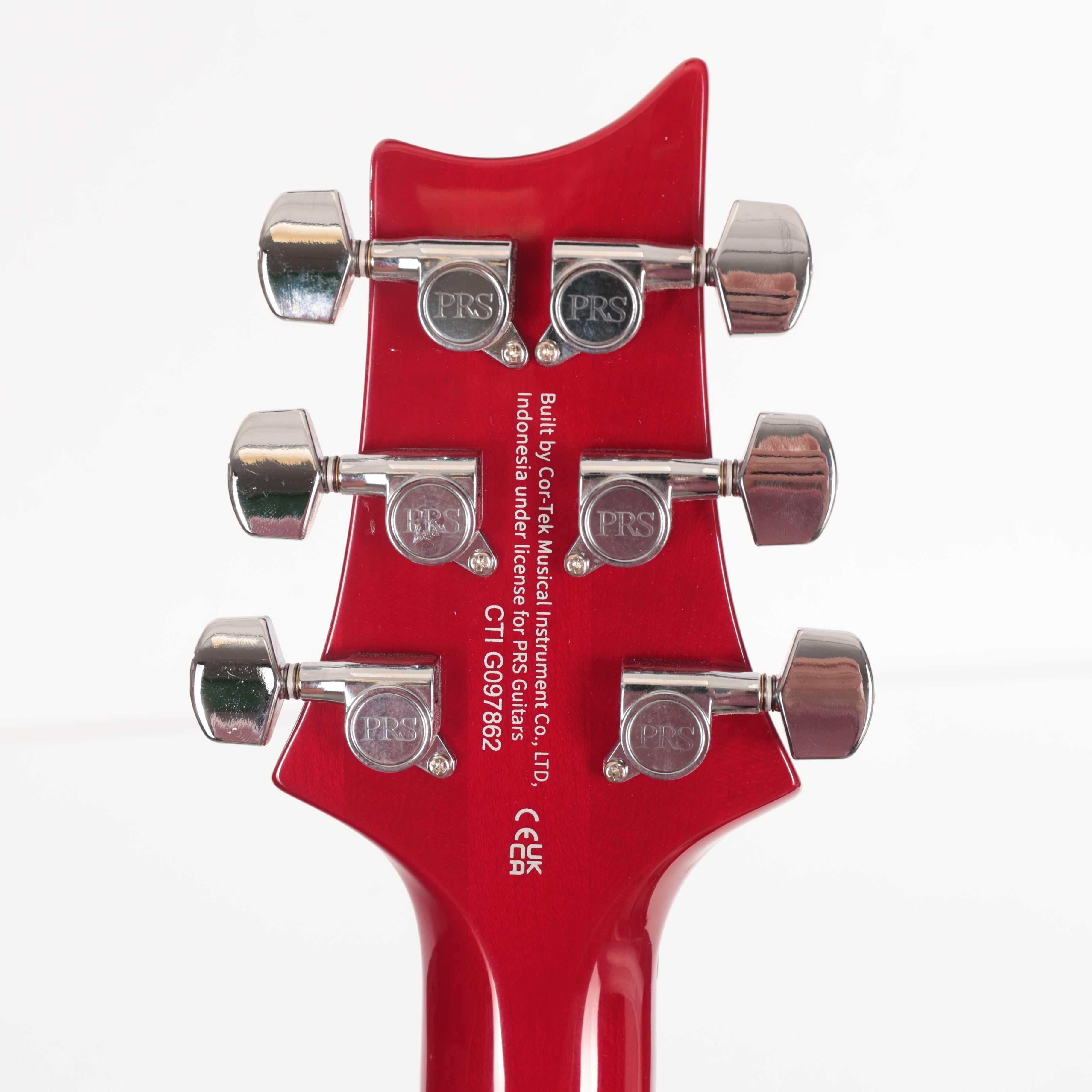 PRS SE Custom 24 Electric Guitar in Charcoal Cherry Burst